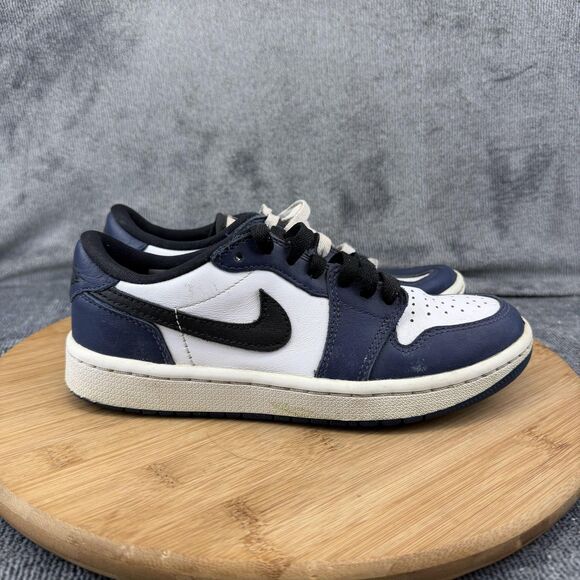 Nike Air Jordan 1 Low Golf Shoes Teens Size 4 Blue White Sneakers DD9315-104 main image 7
